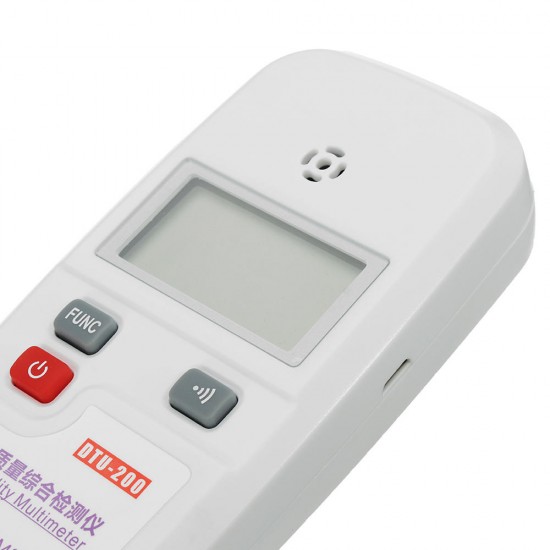 DTU-200 Air Quality Tester Dust VOC Temperature Humidity Meter Atmosphere Detector Haze PM2.5 Formaldehyde Alcohol Tester DTU-200 Air Quality Tester Dust VOC Temperature Humidity Meter Atmosphere Detector Haze PM2.5 Formaldehyde Alcohol Tester