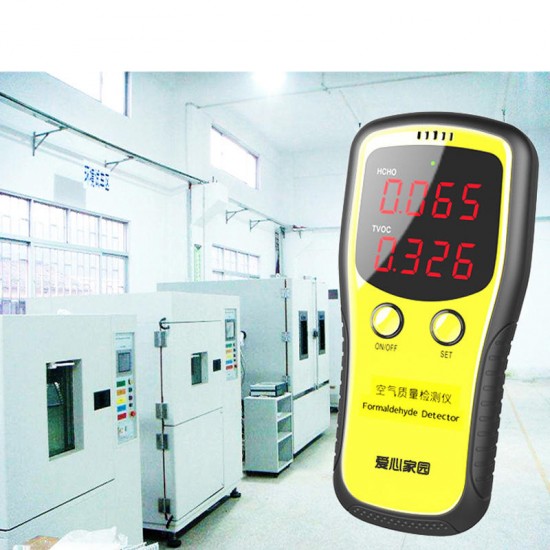 Formaldehyde Detector HCHO & TVOC Without Batteries Air Analyzers