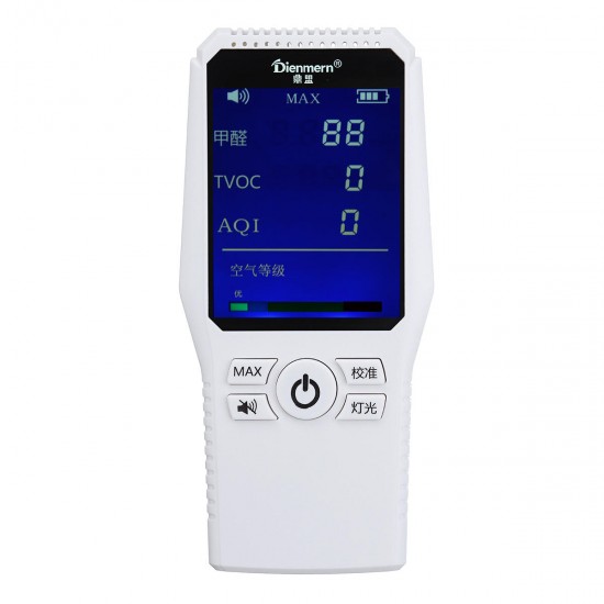 Formaldehyde Detector Tester HCHO TVOC AQI Air Quality Pollution Tester Analyze Formaldehyde Detector Tester HCHO TVOC AQI Air Quality Pollution Tester Analyze