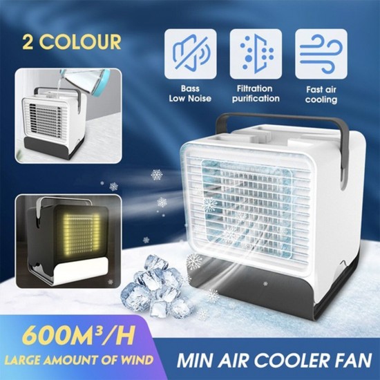 Mini Portable Air Conditioner Night Light Conditioning Cooler Humidifier Purifier USB Desktop Air Cooler Fan With Water Tanks Mini Portable Air Conditioner Night Light Conditioning Cooler Humidifier Purifier USB Desktop Air Cooler Fan With Water Tanks