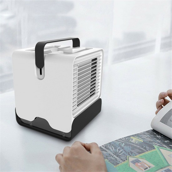 Mini Portable Air Conditioner Night Light Conditioning Cooler Humidifier Purifier USB Desktop Air Cooler Fan With Water Tanks Mini Portable Air Conditioner Night Light Conditioning Cooler Humidifier Purifier USB Desktop Air Cooler Fan With Water Tanks