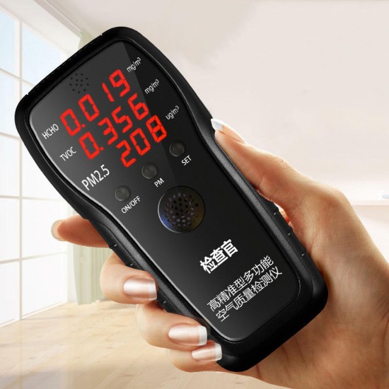 New Professional PM2.5 Detector Formaldehyde Detector HCHO & TVOC Air Analyzers Tester