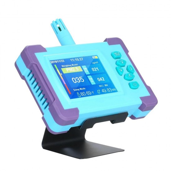 PM1.0/PM2.5/PM10 Air Quality Monitor Tester Digital Gas Analyzer Rechargeable Battery Portable High-precision Sensor Air Detector PM1.0/PM2.5/PM10 Air Quality Monitor Tester Digital Gas Analyzer Rechargeable Battery Portable High-precision Sensor Air Detector