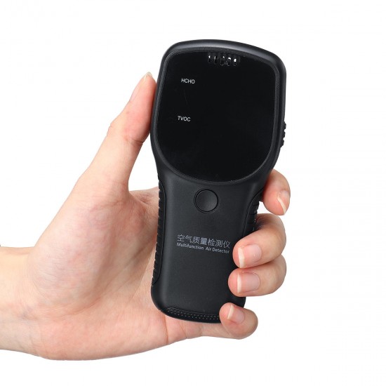 Portable Air Quality Monitor HCHO TVOC PM2.5 PM10 Formaldehyde Detector LCD Display Tester Portable Air Quality Monitor HCHO TVOC PM2.5 PM10 Formaldehyde Detector LCD Display Tester