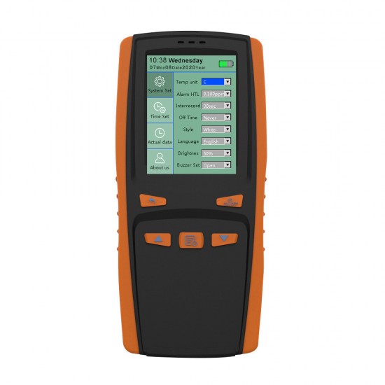 Portable Ozone Analyzer Multifunctional O3 Ozone Meter Air Detector Intelligent Sensor Ozone Meter Air Quality Pollution Monitor