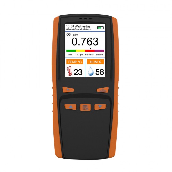 Portable Ozone Analyzer Multifunctional O3 Ozone Meter Air Detector Intelligent Sensor Ozone Meter Air Quality Pollution Monitor Portable Ozone Analyzer Multifunctional O3 Ozone Meter Air Detector Intelligent Sensor Ozone Meter Air Quality Pollution Monitor