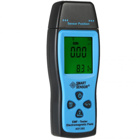 SMART SENSOR AS1392 Handheld Digital LCD Mini Radiation Dosimeter EMF Tester Electromagnetic Field Radiation Detector