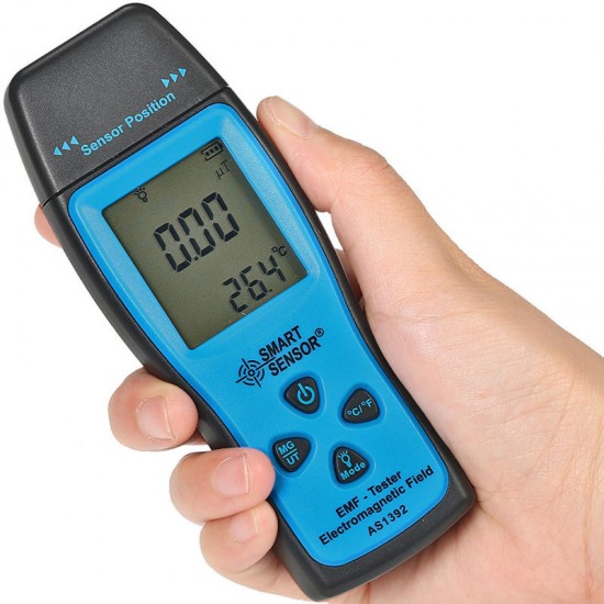 SMART SENSOR AS1392 Handheld Digital LCD Mini Radiation Dosimeter EMF Tester Electromagnetic Field Radiation Detector