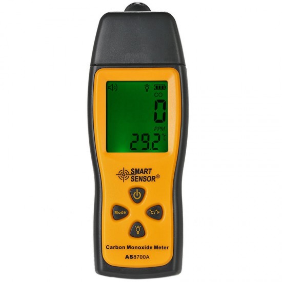 AS8700A Handheld LCD CO Gas Analyzer Carbon Monoxide Tester Gas Detector 0-1000ppm Temperature Tester