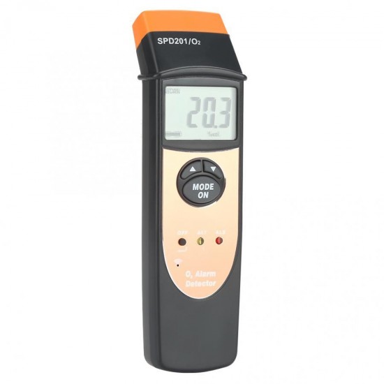 SPD201 High Portable Oxygen Alarm Digital Handheld O2 Gas Detector Tester Meter