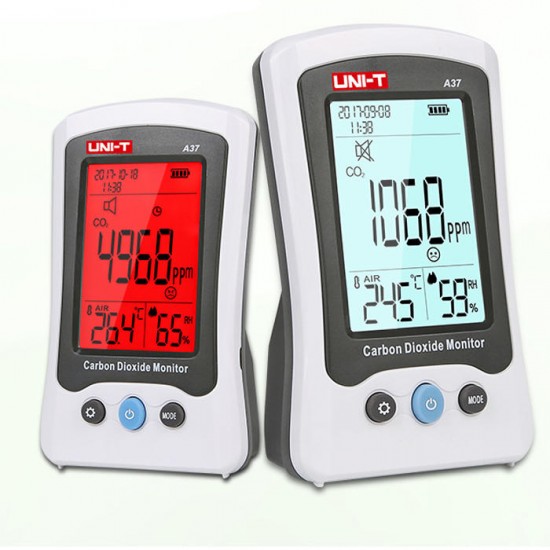 A37 Carbon Dioxide Detector CO2 Monitor Thermometer Hygrometer Temperature Humidity Meter