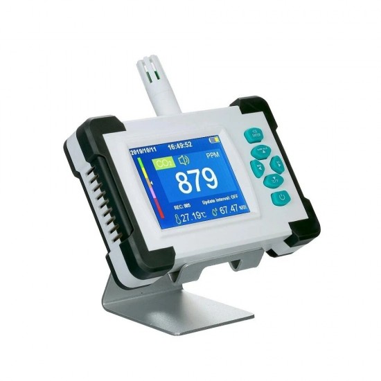 Upgraded SR-510A Carbon Dioxide Detector with PDF Output Function Rechargeable Battery Portable CO2 Meter Tester CO2 Sensor Upgraded SR-510A Carbon Dioxide Detector with PDF Output Function Rechargeable Battery Portable CO2 Meter Tester CO2 Sensor