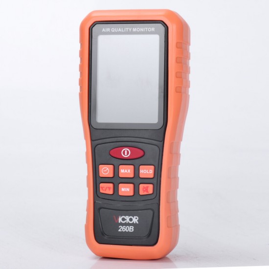 260B Handheld PM2.5 Detector Range 0~1000mg/m3 Air Quality Tester Temperature and Humidity Measurement 260B Handheld PM2.5 Detector Range 0~1000mg/m3 Air Quality Tester Temperature and Humidity Measurement