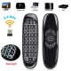 C120 2.4GHz Air Mouse 6 Gyro Fly Air Mouse Remote Control Mini Keyboard for Android Smart TV Box