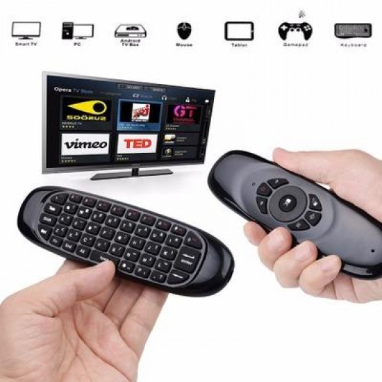 C120 2.4GHz Air Mouse 6 Gyro Fly Air Mouse Remote Control Mini Keyboard for Android Smart TV Box