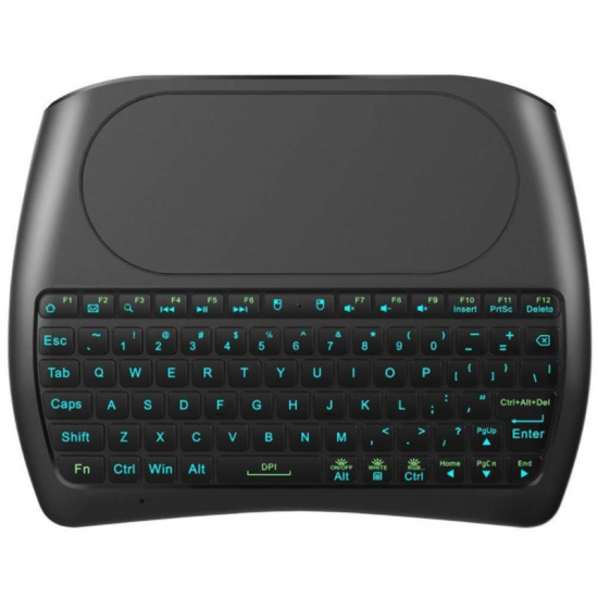 D8 Pro Plus i8 Mini Wireless Keyboard English Russian Version with Touch Pad 2.4GHz 7 RGB Backlights for Android Smart TV PC Xbox