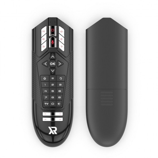 R1 32 Keys Air Mouse Voice Remote Control 2.4 GHz Wireless 6 Axis with IR Learning Hi-Fi Mic