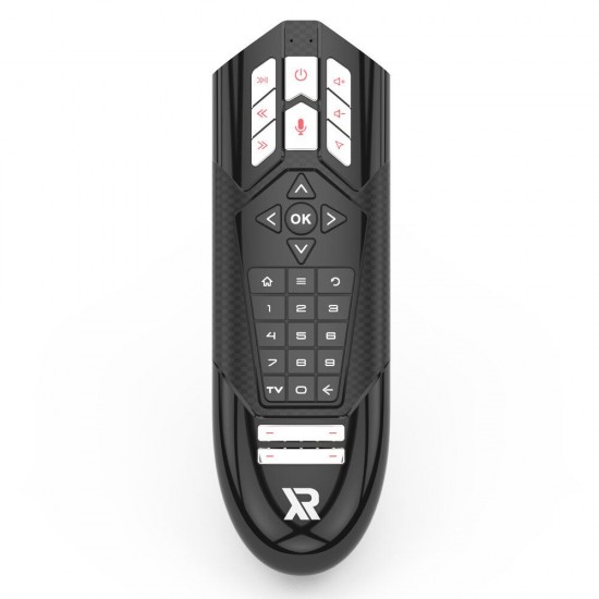 R1 32 Keys Air Mouse Voice Remote Control 2.4 GHz Wireless 6 Axis with IR Learning Hi-Fi Mic