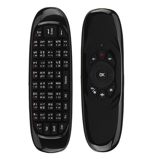 Russian English Thai Arabic C120-Axis Gyro 2.4G Air Mouse Keyboard For Android Windows Linux Systems