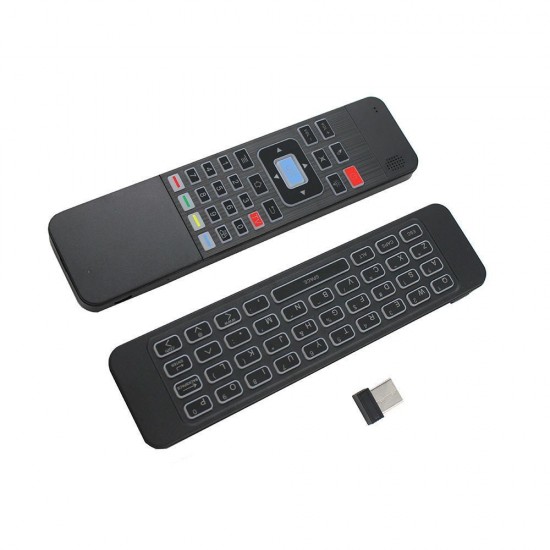 T3C 2.4GHz USB Air Mouse 6 Axis Gyroscope Backlight 68 Keys IR Learning