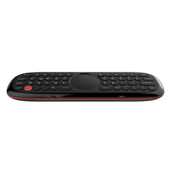 W2 Air Mouse Russian Keyboard дианионного 2.4g 6 Axis Gyroscope with TouchPad Anti-Lost Function Fly Air Mouse Per Android Tv Box /Mini Pc/Tv/Win 10