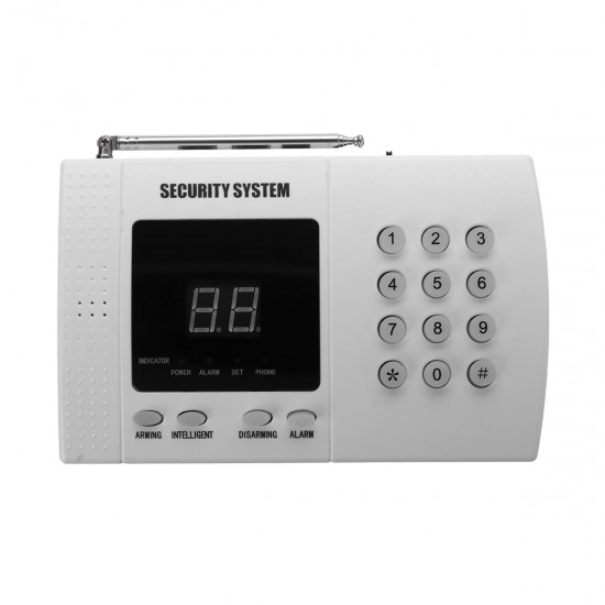 7PCS 433MHz PSTN Host & Parts Wireless Home Burglar Security Alarm