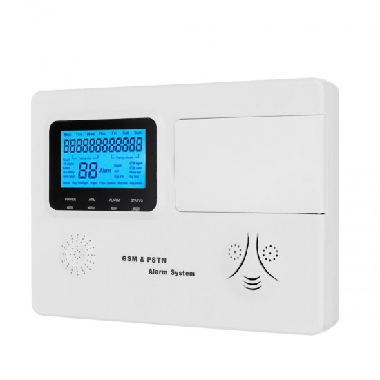 GSM PSTN Home Burglar Alarm System SOS Door Sensor Infrared Motion Security