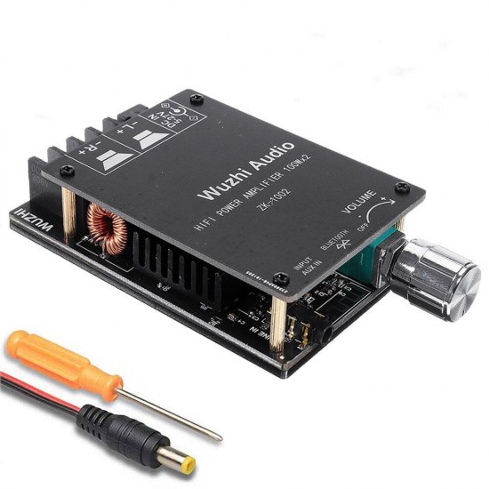 1002 HIFI 2x100W TPA3116 AUX+ bluetooth 5.0 HIFI High Power Digital Amplifier Stereo Board AMP Amplificador Home Theater