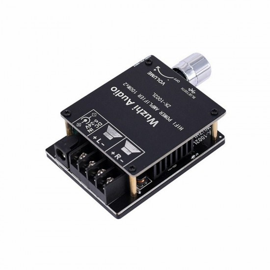 1002L MINI 2x100W TPA3116 bluetooth 5.0 Digital Power Amplifier Board with Switch and Adjustable Volume with Shell
