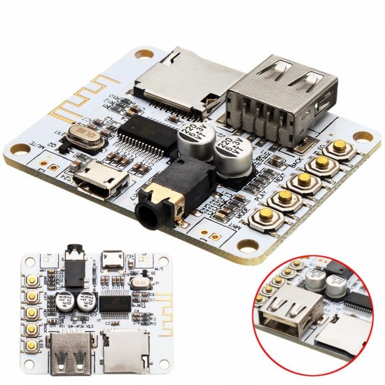 10Pcs bluetooth Audio Receiver Digital Amplifier Board With USB Port TF Card Slot