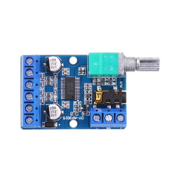 10pcs DY-AP3015 DC 8-24V 30W x 2 Class D Dual Channel High Power Stereo Digital Amplifier Board with Adjustable Volume Potentiometer