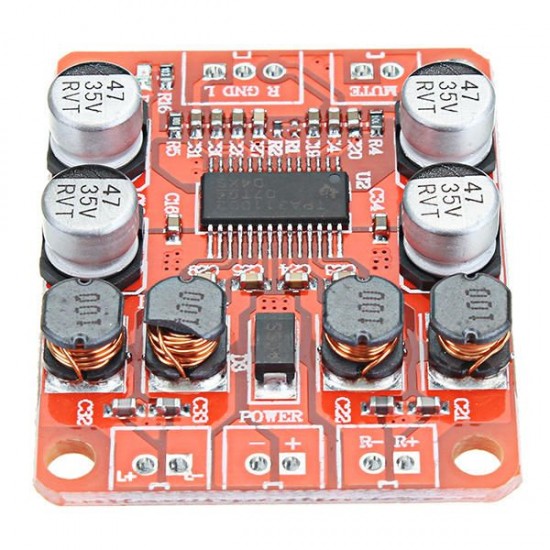 10pcs TPA3110 DC 8-26V 12V 24V 2x15W Dual Channel Stereo Digital Power Amplifier Board Module For 4/6/8/10 Ohm Speaker