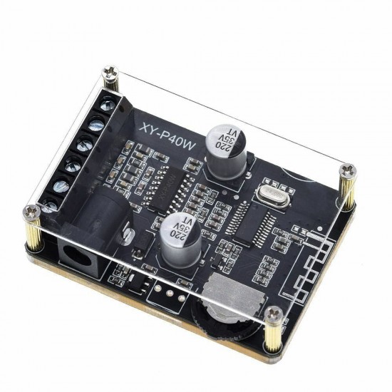 10pcs XY-P40W 40Wx2 Dual Channel bluetooth 5.0 Stereo Audio Power Digital Amplifier Board DIY Amplifier DC5-24V with Shell 10pcs XY-P40W 40Wx2 Dual Channel bluetooth 5.0 Stereo Audio Power Digital Amplifier Board DIY Amplifier DC5-24V with Shell