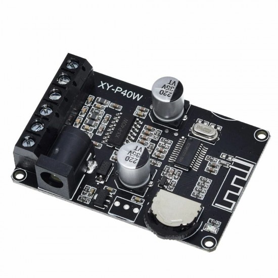 10pcs XY-P40W 40Wx2 Dual Channel bluetooth 5.0 Stereo Audio Power Digital Amplifier Board DIY Amplifier DC5-24V without Shell