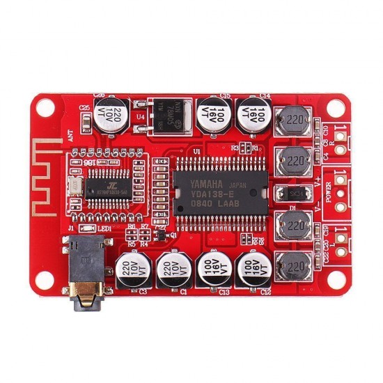 10pcs YDA138 bluetooth Digital Amplifier Board 3.5mm Audio Class D Stereo 2 Channel Power