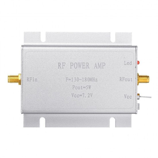 144MHz RF Power Amplifier 5W 7.2V For 130 - 180MHz Wireless Remote Control Transmitters 144MHz RF Power Amplifier 5W 7.2V For 130 - 180MHz Wireless Remote Control Transmitters
