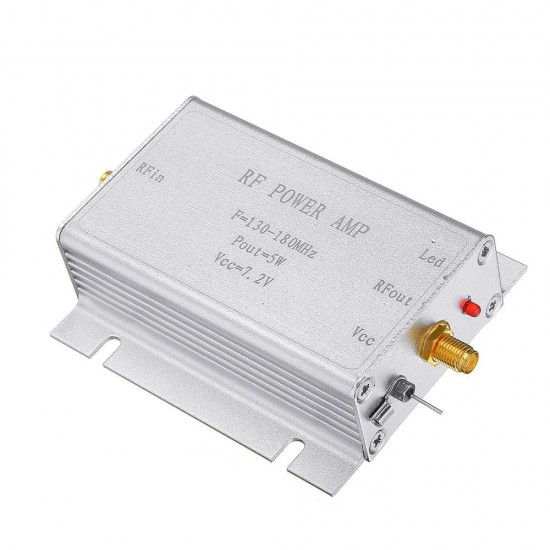 144MHz RF Power Amplifier 5W 7.2V For 130 - 180MHz Wireless Remote Control Transmitters 144MHz RF Power Amplifier 5W 7.2V For 130 - 180MHz Wireless Remote Control Transmitters