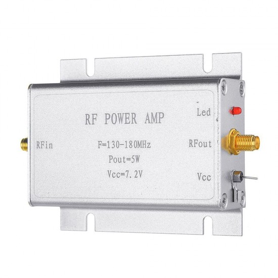 144MHz RF Power Amplifier 5W 7.2V For 130 - 180MHz Wireless Remote Control Transmitters 144MHz RF Power Amplifier 5W 7.2V For 130 - 180MHz Wireless Remote Control Transmitters