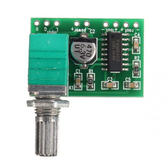 20pcs PAM8403 2 Channel USB Power Audio Amplifier Module Board 3Wx2 Volume Control