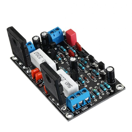 2SC5200+2SA1943 Mono Channel 100W HIFI Audio Amplifier Board After-stage Power AMP Dual DC35V 2SC5200+2SA1943 Mono Channel 100W HIFI Audio Amplifier Board After-stage Power AMP Dual DC35V