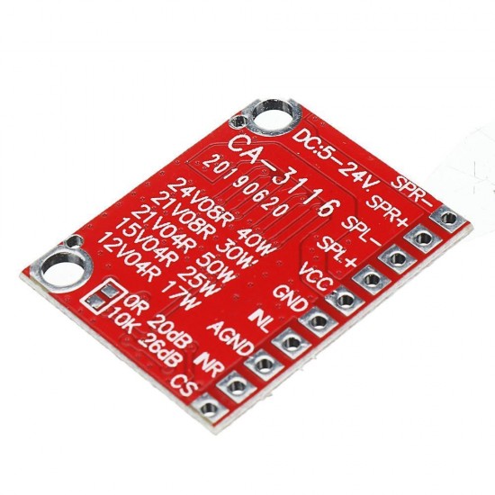 2X50W Dual Sound Digital Amplifier Board 4-24V