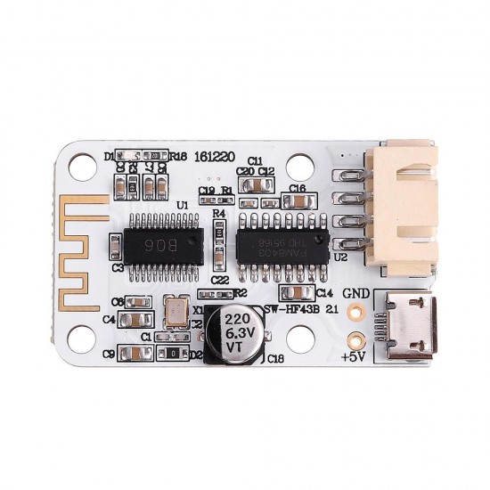 2x3W Micro USB Wireless bluetooth Speaker Audio Receiver Digital Amplifier Board 5V