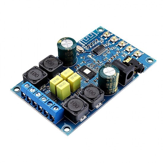 2x50W Two Channel Stereo bluetooth Power Amplifier Module Audio Receiver 12V Digital Speaker For Home Car DIY