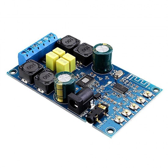 2x50W Two Channel Stereo bluetooth Power Amplifier Module Audio Receiver 12V Digital Speaker For Home Car DIY 2x50W Two Channel Stereo bluetooth Power Amplifier Module Audio Receiver 12V Digital Speaker For Home Car DIY