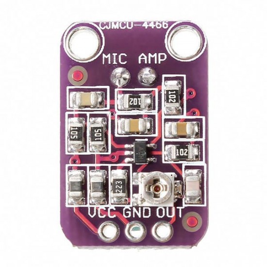 3Pcs CJMCU-4466 MAX4466 Electret Microphone Adjustable Amplifier CMA-4544PF-W 3Pcs CJMCU-4466 MAX4466 Electret Microphone Adjustable Amplifier CMA-4544PF-W