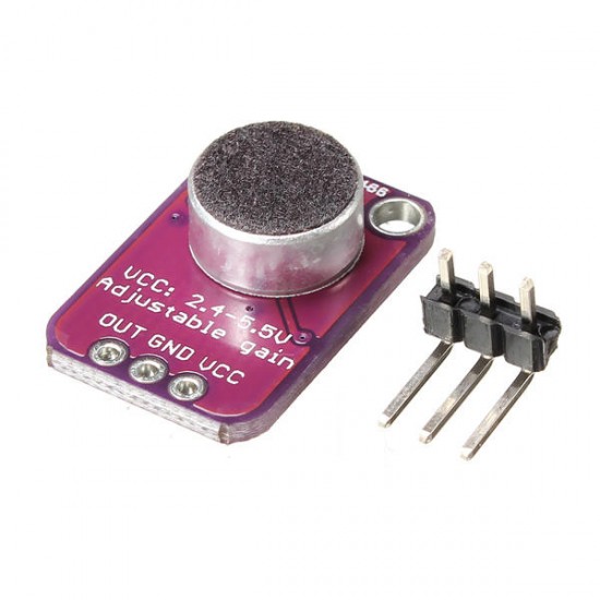 3Pcs CJMCU-4466 MAX4466 Electret Microphone Adjustable Amplifier CMA-4544PF-W 3Pcs CJMCU-4466 MAX4466 Electret Microphone Adjustable Amplifier CMA-4544PF-W