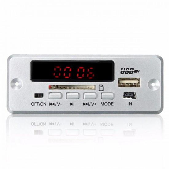 3Pcs DC 12V/5V MP3 Decode Board LED USB AUX FM bluetooth Radio Amplifier With Remote 3Pcs DC 12V/5V MP3 Decode Board LED USB AUX FM bluetooth Radio Amplifier With Remote