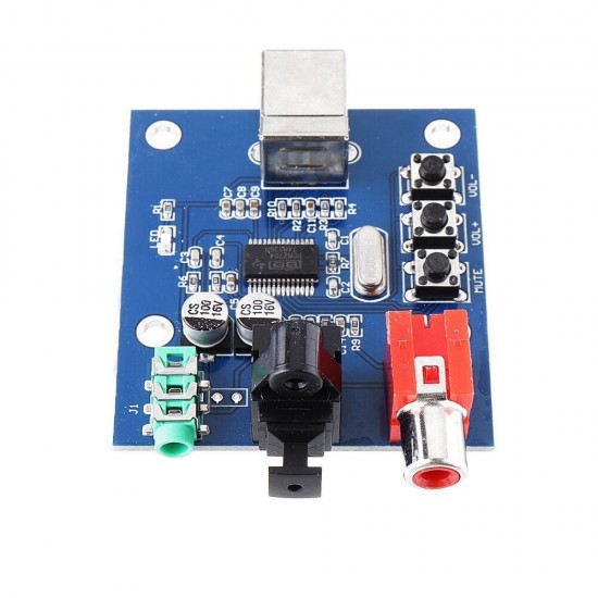 3pcs PCM2704USB Sound Card DAC Decoder USB Input Coaxial Fiber HIFI Sound Card Decoder (C6B4) 3pcs PCM2704USB Sound Card DAC Decoder USB Input Coaxial Fiber HIFI Sound Card Decoder (C6B4)