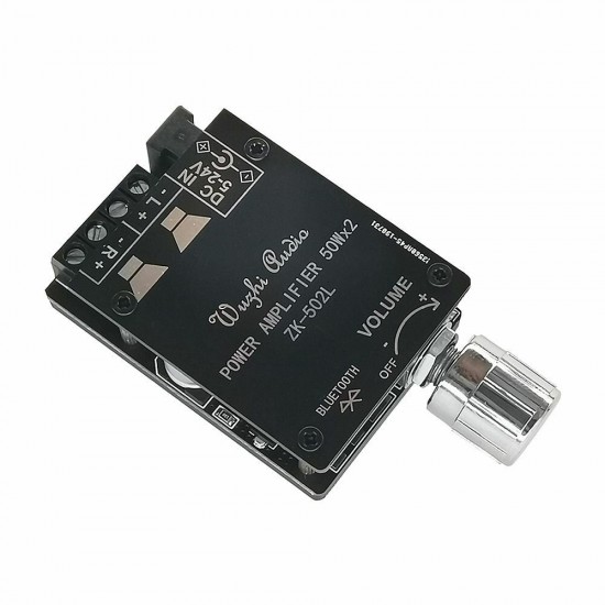 502L MINI 2x50W TPA3116 bluetooth 5.0 Digital Power Amplifier Board with Switch and Adjustable Volume 502L MINI 2x50W TPA3116 bluetooth 5.0 Digital Power Amplifier Board with Switch and Adjustable Volume