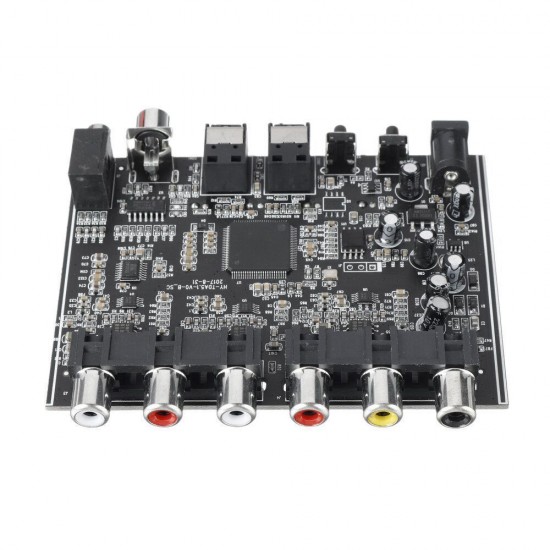 5.1 Channel DTS Dolby AC-3 PCM Digital Optical/Coaxial to Analog Audio Decoder Module DC5V 5.1 Channel DTS Dolby AC-3 PCM Digital Optical/Coaxial to Analog Audio Decoder Module DC5V